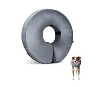 YZROHYI Collerette Chien Gonflable Anti Lechage,Collier de Protection Chien,Collier de Récupération Chat,Collerette Souple Chat Réglable,Collerette Confortable,Collier Gonflable pour Animaux-S