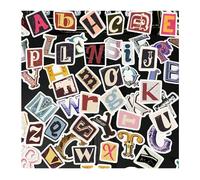 YZROHYI Lot de 208 Gommettes Lettres Autocollantes Vintage,Stickers Lettres Alphabet Scrapbooking,Vinyle Autocollant Alphabet Multicolore,Décalcomanies Lettre Adhesives pour Bricolage Album Photo