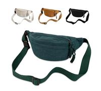YZROHYI Sac Banane Femme Velours Côtelé Vert, Sac Bandoulière Femme Tendance, Crossbody Bag Shoulder, Travel Fanny Pack, sSac de Poitrine avec Sangle Réglable, Waist Bag, Sacs à La Taille Ceinture