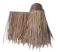 YZRXD Rouleaux de Chaume de Palme Mexicain Artificiel Ignifuge, 50cm Large HDPE Tiki Hut Bar Panneaux pour Toit de Palme, Gazebo, Parasol, Décorations Tropicales(Size:0.5x1m/19x39in,Color:Brown)