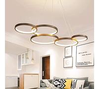 YZSJ Pendentif LED Moderne Dimmable Avec Télécommande Suspension Couleur/Luminosité Réglable Hauteur Réglable Lampe Suspendue Salon Chambre Salle À Manger Cuisine Plafonnier Acrylique,5 heads/63w