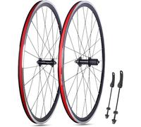 YZSMD Aluminium Alloy 700C Road Bike Wheelset Doule Layer Rims V Frein Rapide Sortie 24H PHODS pour Le 7/8/10/11 Speed Cassette Roues AVANTS ET Arte