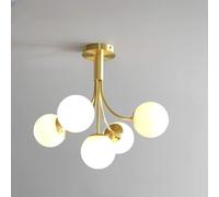 YZSMD Minimaliste Moderne pour Le Salon Duplex Escalier en Verre Bulle Balls Restaurant créatif Chandelier Nordic Art Personalité Plafonge 5 Lights E27