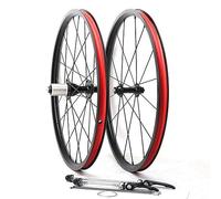 YZSMD Rouge de vélo Pliant de 20 Pouces 406/451 BMX V Frein de Frein de Frein Scellé Support 7-8-9-10-11 Speed Cassette Release Rapide Avant 74 mm arrière 130 mm Avant/Roue arrière 16/24H