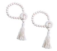 YZSZ Lot de 2 Corde Décoratives Attache de Rideau avec Corde Réglable Boucle de Rideau en Coton Tressé Simple Attaches de Rideaux en Corde Pratiques la Maison la Décoration de Fenêtre dHôtel