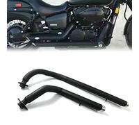 YZTAC Moto pour Honda Shadow VT750 VT400 Spirit 750 Phantom 750 Aero 750 VT750C VT750 C2 VT750C2B VT750DC Tuyau D'échappement Silencieux Silencieux (Color : Le Noir)