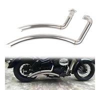 YZTAC Tuyau D'échappement De Moto pour Honda Shadow VT750/ Spirit 750/ Phantom 750/ VT750C VT750C2 VT750C2B VT750DC ACE750 Shadow Aero 750 en Acier Inoxydable