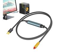yztju Adaptateur Audio USB Optique - Câble convertisseur de Son, Connexion Port Spdif, câble USB Optique | Adaptateur Audio Optique USB Plug and Play Convivial, convertisseur Audio en Alliage pour