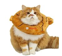 yztju Cône Souple pour Chat, Collier de sécurité pour Chiot Tempura Taiyaki en Peluche Mignonne - Collier de Protection du Cou Anti-morsure, Collier de récupération de cicatrisation des Plaies pour Ch