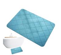 yztju De Sol Absorbant pour Salle De Bain, en Terre De Diatomées, Absorption d'eau, Anti-Chute Antidérapant À Séchage Rapide, Harmonie des Couleurs, Combinant des Motifs Géométriques Et Un
