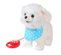 yztju Jouet de Chien Walking - Chiot en Peluche interactif avec écarts électriques et Mouvement | poupées d'animaux de Dessins animés pour Filles, garçons et Tout-Petits | Jouets et Ornements amus