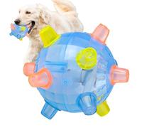 yztju Jouet pour Animaux De Compagnie À Balle Rebondissante - Balle De Saut À LED, Jouet Disco Gonflable Clignotant | Soulagement du Stress Agité De Squeezy pour Le TDAH du TOC, Ajoutez Éle