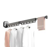 yztju muraux Séchage des - Cintre de Rangement à Linge Pliable, Organisateur de Tasse à Vent Fort | Rack de en Aluminium à économie d'espace, Accessoires de Balcon de Chambre à