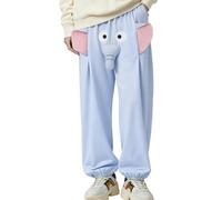 yztju Pantalon De Pyjama Rigolo | Pantalon de Nuit Mignon pour le Sommeil | Pyjama Éléphant | pour les Fêtes, les Voyages, l'École, les Hôtels, le Dortoir, l'Appartement, le Sommeil