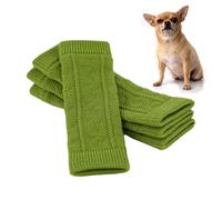 yztju Pet Recovery Sleeve Lot de 4 chaussettes de soutien pour la jambe de chien | Protection de coude confortable avec ajustement flexible, housse de guérison pour petites races, chiots de taille