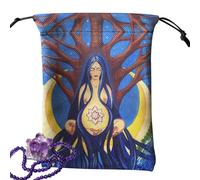 yztju Sac À Tarot - Pochette Bijou À Cordon,Pochette Multifonction Débutants Divination Fortune Halloween Oracle