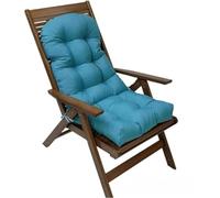 YZTTCD Coussin de Chaise À Bascule avec Dossier Haut, Imperméable, Épais, Intérieur Et Extérieur, avec Sangles, Convient pour Un Canapé Simple, Bleu Ciel, 50 X 110 X 8 Cm