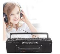 YZTTCD Lecteur de Cassettes, Lecteur Double Bande, Radio Cassette Boombox, Radio AM/FM, Radio FM/SW/WM - Disque MP3/U, Lecture de Carte TF, Enregistrement/Transcription en Un clic, Style Classique