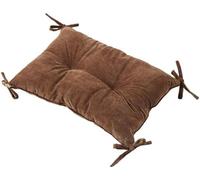 YZTTCD Restaurant Coussins de Chaise, Rectangulaire avec Sangles, Coussin Doux Antidérapant, Convient Aux Tabourets de Cuisine D'Intérieur, Marron, 4