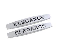 yzw6688 2 pièces 3D métal Voiture Avant côté Garde-Boue emblème Insigne décalcomanies Accessoires Bleu efficacité Compatible avec W204 C200 E200 Elegance Autocollant (Color : Elegance)