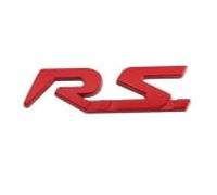 yzw6688 Autocollant de Voiture en métal GT RS Sport Badge emblème Compatible avec Logan Clio Megane Kangoo 1 2 3 4 Captur Espace Twingo Duster Kadjar (Color : D)