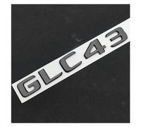 yzw6688 Badge Autocollant 3D ABS chromé Noir for Coffre arrière de Voiture, Logo GLC 43 BITURBO 4MATIC, emblème Compatible avec Les Accessoires GLC43/X253 (Color : GLC43 Glossy Black)