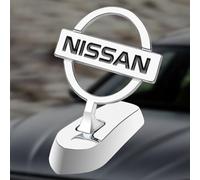 YZWDSFP 3D Emblème pour Capot de Voiture pour Nissan Patrol, Insigne Automobile Chromé Antivol, Voiture Avant Décor Modification Accessoires,A