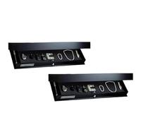 YZWHKJ Étagère Secrète Compartiment Secret, étagère Flottante avec Compartiment caché, Solution de Rangement à, for Salon ou Bureau(Black,2PCS)