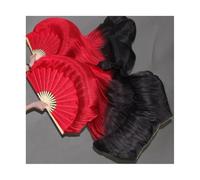 YZWHKJ Fan Veil Soie 1 Paire (1L + 1R) de voiles en Soie véritable for Danse du Ventre, Taille Classique(As picture-08,120cm-Kids Size)