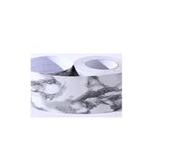 YZWHKJ Frise Murale Adhesives Autocollant mural de plinthe étanche pratique Film décoratif Taille auto-adhésive Ligne séjour en marbre Papier peint Borders(Marble Gray,5mx10cm)