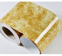 YZWHKJ Frise Murale Adhesives Autocollant mural de plinthe étanche pratique Film décoratif Taille auto-adhésive Ligne séjour en marbre Papier peint Borders(Marble Golden,5mx10cm)