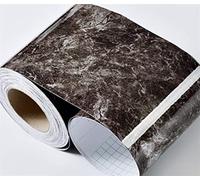YZWHKJ Frise Murale Adhesives Autocollant mural de plinthe étanche pratique Film décoratif Taille auto-adhésive Ligne séjour en marbre Papier peint Borders(Marble Light Black,5mx10cm)