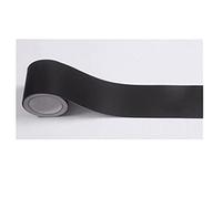 YZWHKJ Frise Murale Adhesives Ligne de taille 10m Stickers muraux bois Bois Plinthes marbre étanche Auto-adhésif Cuisine Corner frontière Fond d'écran Film décoratif(Matte Black)