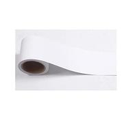 YZWHKJ Frise Murale Adhesives Ligne de taille 10m Stickers muraux bois Bois Plinthes marbre étanche Auto-adhésif Cuisine Corner frontière Fond d'écran Film décoratif(Matte White)