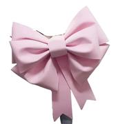 YZWHKJ Gros Noeud Cadeau Décoration Kit De Décoration Murale À Faire Soi-même avec Nœud Géant, Papier Éponge 3 Mm, for Mariage, Noël, Restaurant, Prédécoupé, Assemblage Facile(Pink,50cm DIY Material)