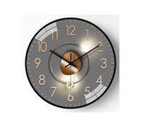 YZWHKJ Horloge Murale Lumineuse Horloge Murale Lumineuse Moderne De Luxe, Silencieuse, sans Tic-tac, Perforation, for Cuisine, Salon, Chambre À Coucher, Salle Bain(Style2)