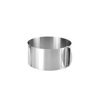 YZWHKJ Moule Charnière,Moule Gâteau Cercle à gâteau réglable en Acier Inoxydable, 6 à 30 cm, télescopique, antirouille, avec Graduation, moules à gâteaux 3D(Height 8cm)