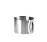 YZWHKJ Moule Charnière,Moule Gâteau Cercle à gâteau réglable en Acier Inoxydable, 6 à 30 cm, télescopique, antirouille, avec Graduation, moules à gâteaux 3D(Height 10cm)