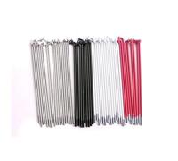 YZWHKJ Rayons de Vélo Rayon de vélo 96mm 100mm 112mm 138mm 140mm 146mm, Noir Blanc Argent Rouge avec Capuchon(Silver 100mm)