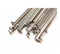 YZWHKJ Rayons de Vélo Rayons de vélo en Acier Inoxydable argenté 14G 304 36 pièces, Course Montagne, courbure J avec écrous 12mm 82mm-298mm, Bonne qualité(183mm)