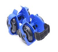 YZWHKJ Roues de Skateboard Patinage Roller coloré Clignotant Chaussures Whirlwind poulie Flash Roue Talon réglable de Patin à roulettes Lumière for Fille Enfants(Blue)