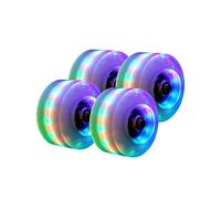 YZWHKJ Roues de Skateboard Rouleau Lumineux Patin Roues 4 pièces coulissantes lumière Quad Rouleau de Patinage Roue Rouleaux Clignotant Durable(B)