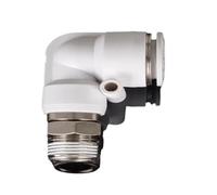 YZWRWRMKTB 1pc 1700r/min Elbow M5 1/8" 1/4" 3/8" 1/2" BSP Male 4 6 8 10 12 mm Tube Air Pneumatic High Speed Rotary Pipe Fitting Connector(Elbow NRL6-01)