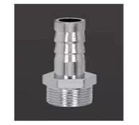 YZWRWRMKTB 1PC Tee Y Shapped Reducer 4 6 8 10 12 14 16 19 mm Hose Tail Chrome Plated Brass Pipe Fitting Connector Air Water Gas(Male,10mm Barb x 1l8 BSPP)