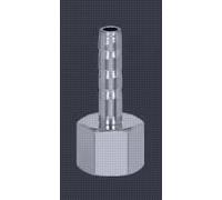 YZWRWRMKTB 1PC Tee Y Shapped Reducer 4 6 8 10 12 14 16 19 mm Hose Tail Chrome Plated Brass Pipe Fitting Connector Air Water Gas(Female,14mm Barb x 1l2 BSPP)