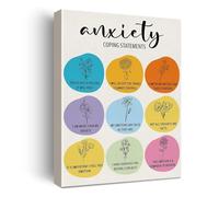 YZWRWRMKTB Breathe and Be Still Inspirational Canvas - Mindfulness Art for Yoga Studio, Counseling Office Alternative, or Personal Sanctuary(Framed,12x18inch(30x45cm))