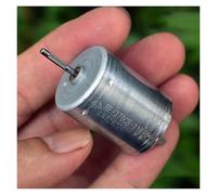 YZWRWRMKTB Démarreur électronique 370 DC 12 V-24 V 6000 tr/min 24 mm, brosse métallique, arbre cannelé for moteur d'actionneur de porte et fenêtre de voiture jouet