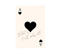 YZWRWRMKTB Fun Retro Preppy Canvas Art, What If It All Works Out Print, Y2K Vintage Wall Decor for Teen & College Apartment(Framed,16x24inch(40x60cm))