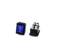 YZWRWRMKTB Interrupteur à bascule bleu 220 V KCD4 en forme de bateau, bouton d'alimentation ON-OFF-ON 6 broches avec lumière