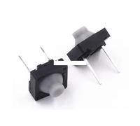 YZWRWRMKTB Interrupteur tactile 8 x 8 mm, 100 pièces, commutateurs DIP, boutons conducteurs 2P, interrupteur à bouton en silicone, interrupteur tactile, 2 broches au milieu